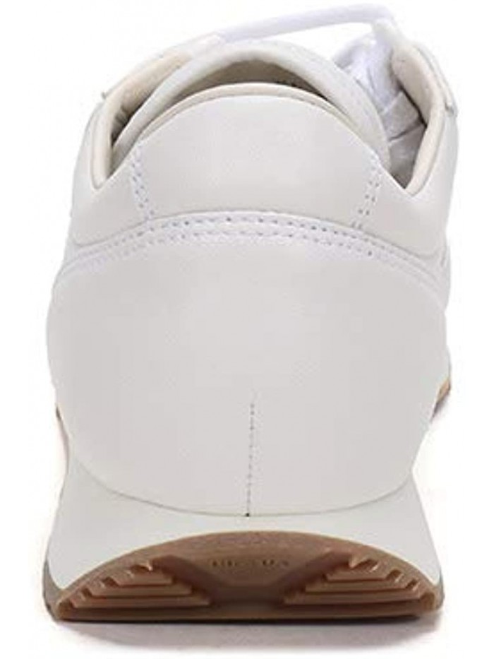 Men's Nappa Leather with Contrast Logo Detail Running Trainer Sneakers