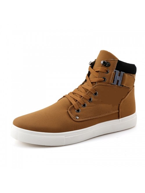 Spring Autumn Lace-Up Men's Canvas Shoes Big Size ...
