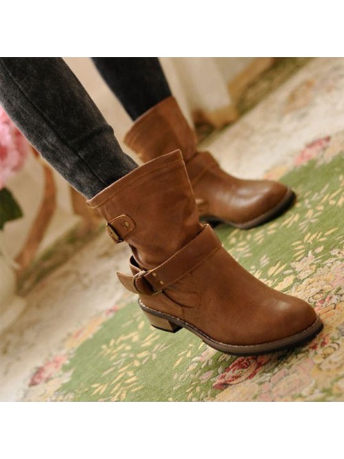 Women winter boots Motorcycle superstar boots fash...