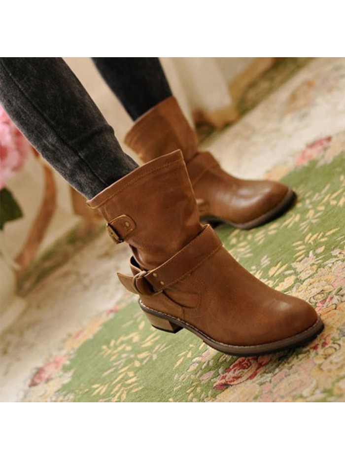 Women winter boots Motorcycle superstar boots fashion Dongkuan classic Women winter leather boots