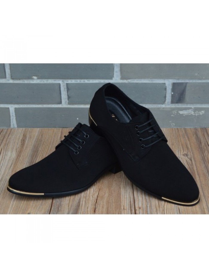 mens shoes fashion black men's leather moccasin pointed toe classic men wedding shoes