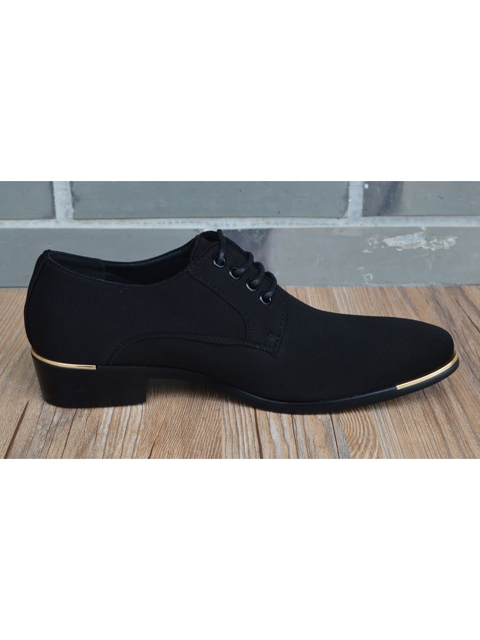 mens shoes fashion black men's leather moccasin pointed toe classic men wedding shoes